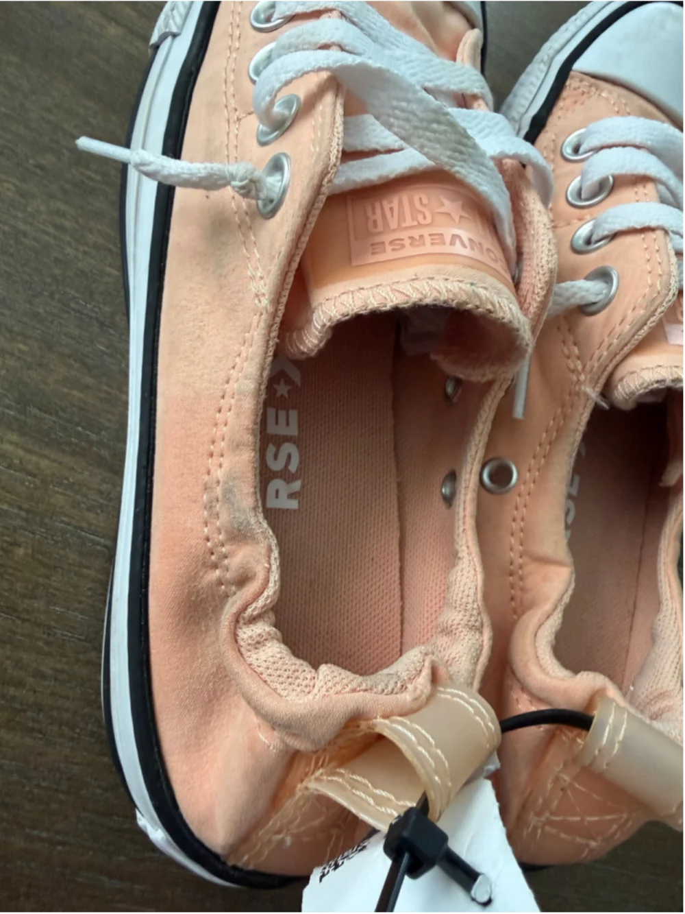 Converse Peach Slip-On Sneakers
